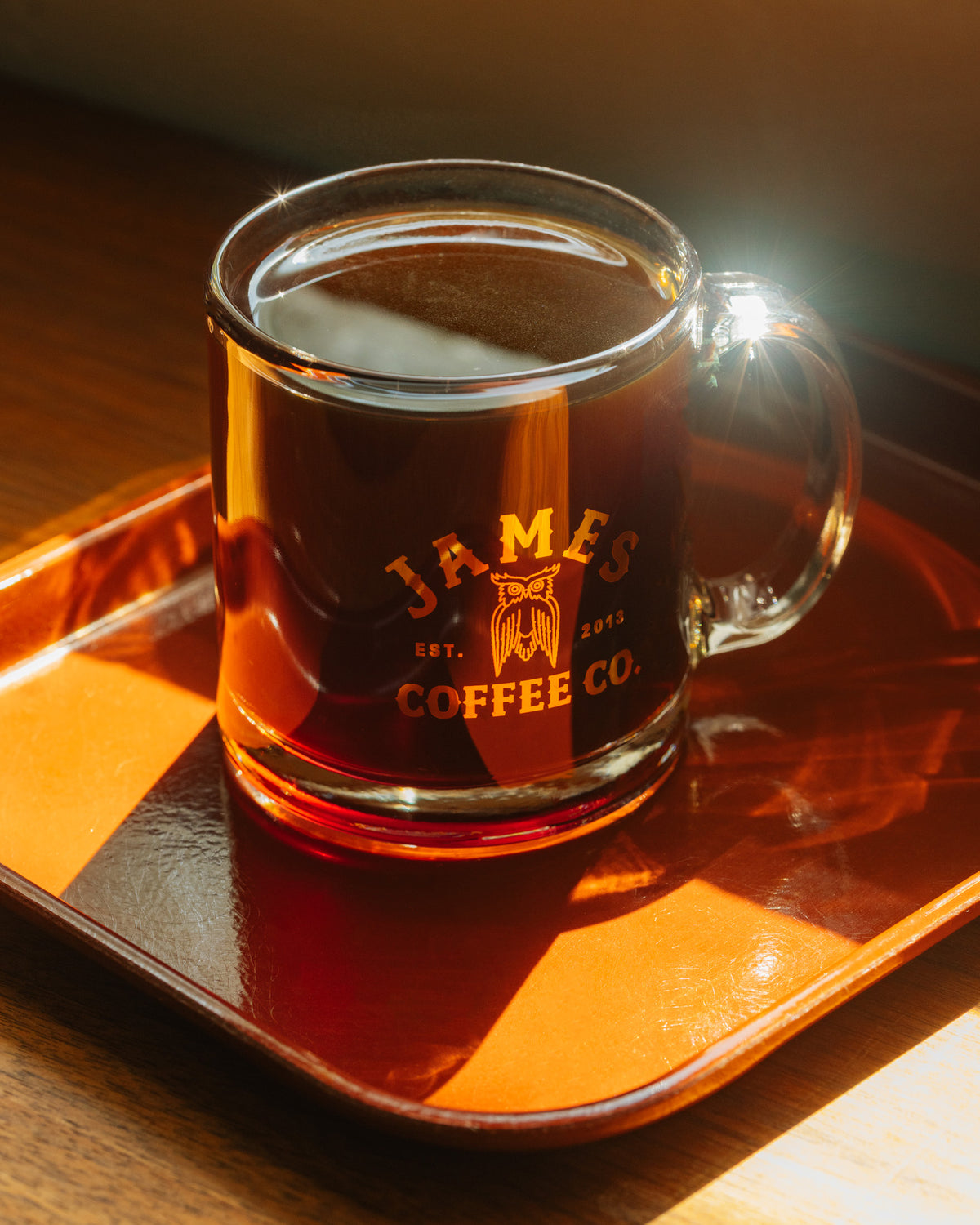 Gold Glass Mug
