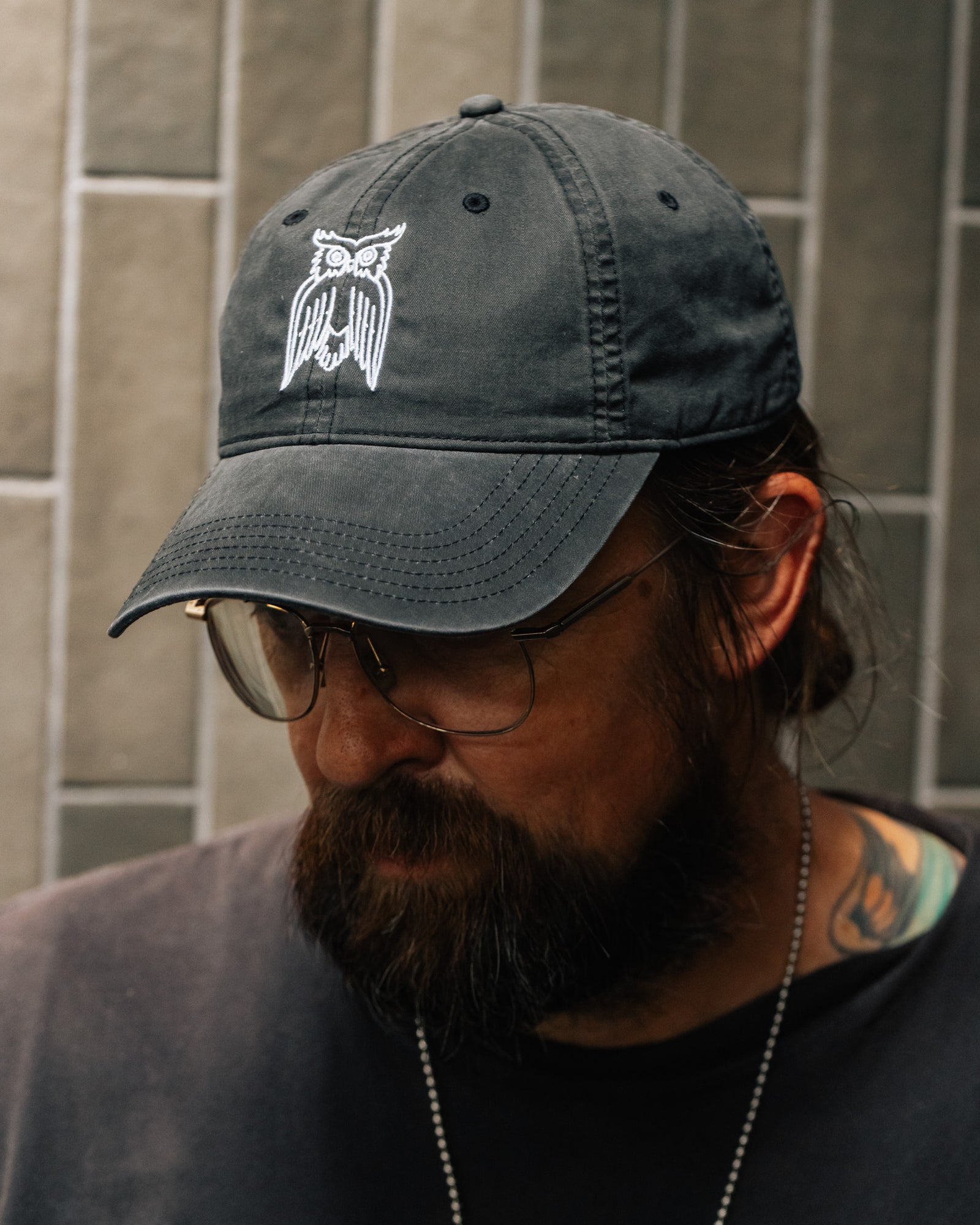 Embroidered Owl Dad Hat James Coffee Co.